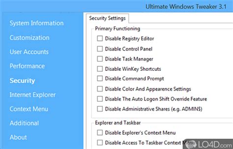 Ultimate Windows Tweaker 4.8