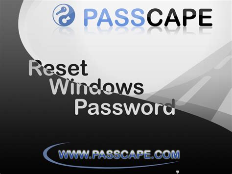 Passcape Reset Windows Password